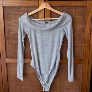 Out From Under Cozy Off-The-Shoulder Sweater Bodysuit